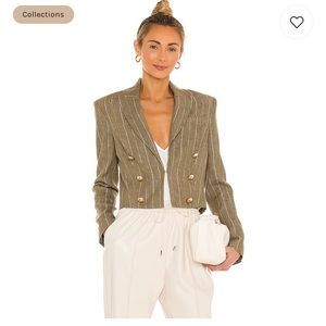 NWT L’agence Inez Crop Blazer Jacket